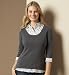 Info/Buy Pure Cotton 3/4 Sleeve Floral Mock Layer Top