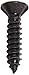 Small Parts 0812ABPOB Steel Sheet Metal Screw, Black Oxide Finish, 82 degrees Oval Head, Phillips Drive, Type AB, #8-18 Thread Size, 3/4