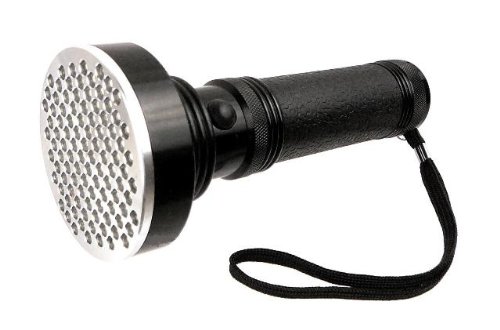Super-Bright 100 LED Flashlight - Soft Rubber Grip - Just 7 Long!
