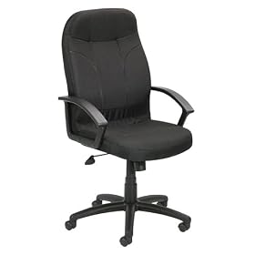 Boss High Back Fabric Chair, Black by BOSS