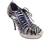 Patent Laced-Up Caged Heel