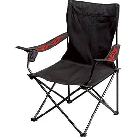 On the Edge Folding Chair - Flames from Folding Picnic Tables