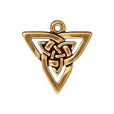 41 CsY%2BHwtL. SL160  22K Gold Plated Pewter Celtic Open Triangle Pendant Charm 21mm (1)