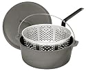 Bayou Classic 7460 8-1/2-Quart Cast-Iron Dutch Oven and Lid with Perforated Aluminum Basket