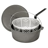 Bayou Classic 7460 8-1 2-Quart Cast-Iron Dutch Oven and Lid with Perforated Aluminum... by 