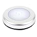 Automatic Motion Sensor Wall Mounted LED Night Light White Shell with Adhesive Pads and Magnet In Back to Place on Metal Surface Pack of 3