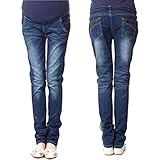 ノラファーム(Norah Farm) マタニティ レギパン パンツ スキニー デニム ジーンズ あったか ストレッチ レギンス (L, 裏起毛)