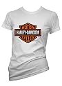 Coole Symbols & Logos T-Shirt HARLEY DAVIDSON MOTOR CYCLES in Verschiedene Farben und Gr&ouml;&szlig;en Damen TShirt