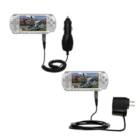 Essential Kit for the Sony PSP-2001 Playstation Portable includes a Car and Wall Charger - Gomadic... by Gomadic for the PSP-2001 Playstation Portable