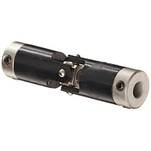 Boston Gear JP621/4 Universal Joint, Single, Molded, 0.250" Bore, 0.860" Bore Depth, 2.641" Length, 0.625" Outside Diameter, 60 ft/lbs Max Torque, Delrin
