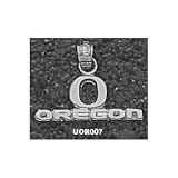 Oregon Ducks Solid Sterling Silver ''O OREGON'' 5/16'' Pendant