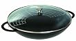 Staub 1313923 Wok mit Glasdeckel 37 cm, schwarz