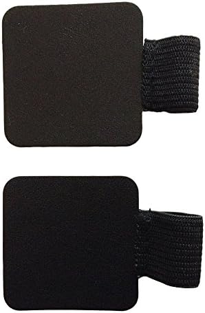 Pen Holder Stick-on Elastic Loop Adheres Pens and Pencils to Notebooks, Journals, Planners and Calendars - Black Two Pack