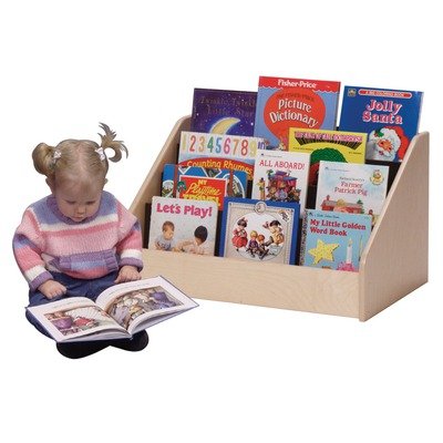 Toddler Low Book Display in Natural Finish