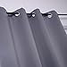 Deconovo Blackout Curtain Darkening Panel for Bedroom or Living Room Grommet Thermal Insulated Reduce Drape, 52 x 63 Inch, Light Grey