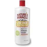 Nature's Miracle Urine Destroyer Formula Stain & Residue Eliminator, 32-Ounce Pour Bottle (P-5727)