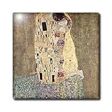 Famous Klimt Painting The Kiss - 4 Inch Ceramic Tile