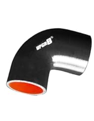 Automotive Parts and Accessories: Upgr8 Universal 4-Ply High Performance 90 Degree Elbow Reducer Coupler Silicone Hose (2.5"(63MM) to 3.0"(76MM), Black) - UPGR8