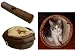 Collapsible Sherpa Lined Cat Tunnel with Peek-a-Boo Hole