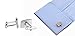 Men's Classic Silver Cufflinks and Tie Bar Clip Set for French Cuff Dress Shirts with Gift Box