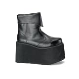 Men's $$Monster-02, Platform Inner Zipper Ankle Boot, 5