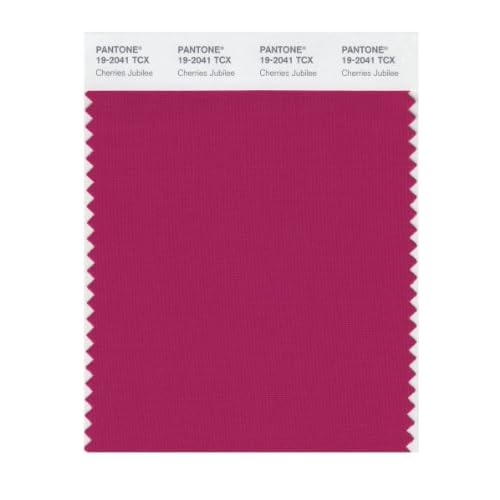 Pantone 19 2041 TCX Smart Color Swatch Card, Cherries Jubilee