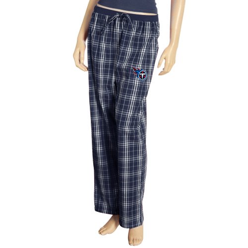 Reebok Tennessee Titans Ladies Navy Blue Highland Pajama Pants (Large)