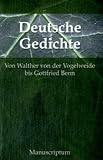 Deutsche Dichtung: Deutsche Balladen von Johann Wilhelm Gleim bis Georg Trakl - Deutsche Lyrik von Walther von der Vogelweide bis Gottfied Benn - Eine Anthologie in zwei B&auml;nden - Hans Joachim Hoof