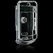 PCMICROSTORE Brand Motorola W755 Clear Translucent Snap-On Case Cover with Removable Swivel Belt Clip