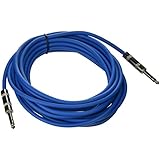 Seismic Audio - SATRX-25Blue - 25 Foot Blue 1/4" TRS Patch Cable - Balanced Cord - Effects