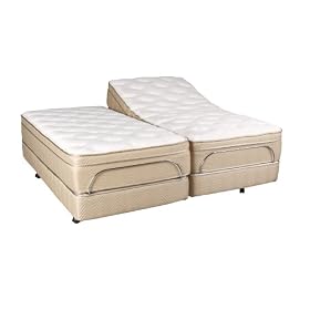 Adjustables S-Cape King Adjustable Base with Eurotop Mattress from Leggett & Platt