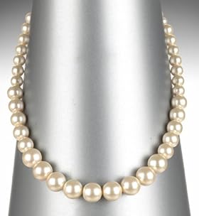 Faux Pearl Graduated Collar Necklace