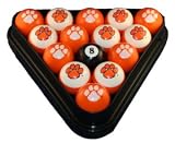 Billiard Pool Ball Set NCAA Team - Clemson