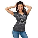 Oakland Raiders Women's Pride Playing II Charcoal Short Sleeve Top