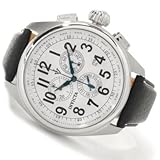 Invicta Men's Vintage Style Swiss Quartz Leather Strap Watch