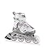 Bladerunner Twist Girls Junior Adjustable Skate, Silver, Size 1-4