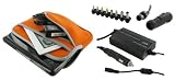 4n1 Combo - Acer Aspire One AOA150-1887 8.9-Inch AC and DC Adapter Charger - Home / Car / Airplane (Invisible Zipper Tri-Pocket - Orange)