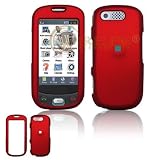 Samsung Highlight T749 Cell Phone Red Rubber Feel Protective Case Faceplate Cover 41 DL F21aL. SL160 Samsung Highlight T749 Cell Phone Red Rubber Feel Protective Case Faceplate Cover