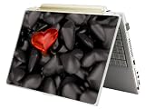 Bundle Monster Laptop Notebook Skin Sticker Cover Art Decal – 12″ 14″ 15″ 17″ – Fit HP Dell Asus Compaq – Red Heart