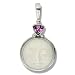 Sterling Silver Carved Bone Goddess Pendant w/ Amethyst by Sajen