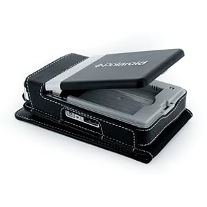 Tuff-Luv Napa Leather Case Cover for Polaroid Pogo - Black