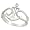 Sterling Silver Anchor Ring 9/16 inch (14 mm) long, size 4.5