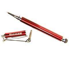 Snugg 2-in-1 Touchscreen Stylus mit integriertem Kugelschreiber, inkl. Stecker f�r die Kopfh�hrer-Buchse Ihres Ger�ts, f�r iPad, iPhone, iPod, Galaxy Tab, Xoom und andere Touchscreen-Ger�te, rot