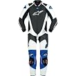 Alpinestars GP Pro Men's 1-Piece Leather Street Racing Motorcycle Race Suits - Black/White/Blue