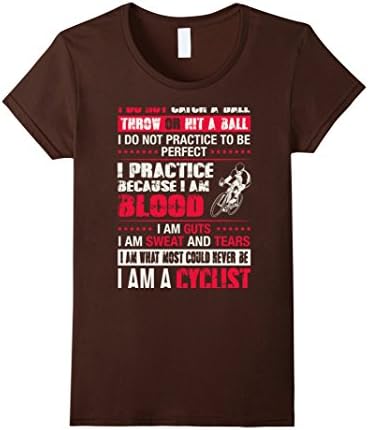 Women's Cycling shirt - I am what most could never be a cyclist Medium Brown
