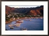 Harbour of Fishing Village Near Santa Marta, Taganga, Colombia Collections Framed Art Poster Print by Krzysztof Dydynski, 29x21