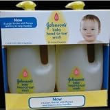 Johnsons Baby Head to Toe Wash (2 Pack) 4 x 33.8 Oz Bottles Larger Easy Grip Pump Bottles.**