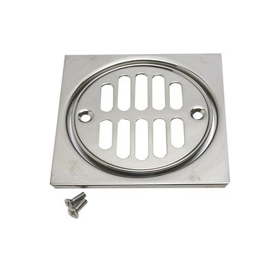 Mountain MT231/BRN Brushed Nickel 4-1/4 Shower Tile Square, Strainer & Crown Kit