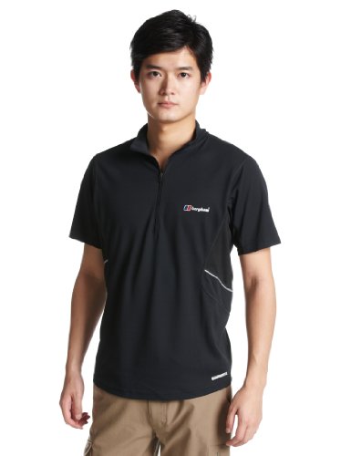 Berghaus Active Baselayer, Herren Kurzarmhemd mit Reiverschluss, enganliegend - Black L Preisvergleich