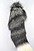 Extra Large Silver Fox Tail Natural Color 20